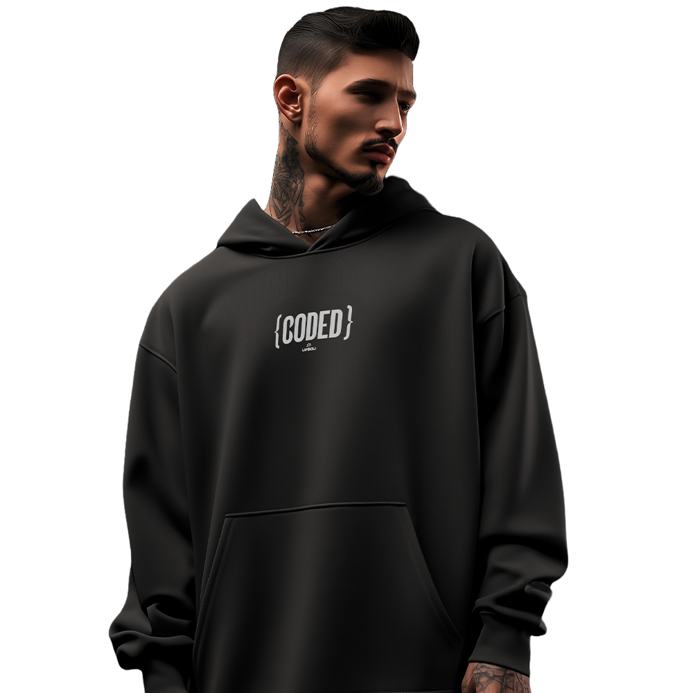 Coded Oversized Hoodie