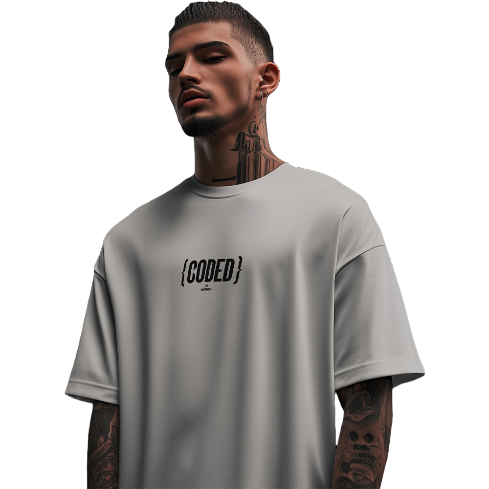 Coded Oversized T-shirt